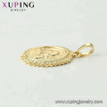 33693 Xuping diseño de moda Joyas de acero inoxidable 14K color oro Madonna colgante